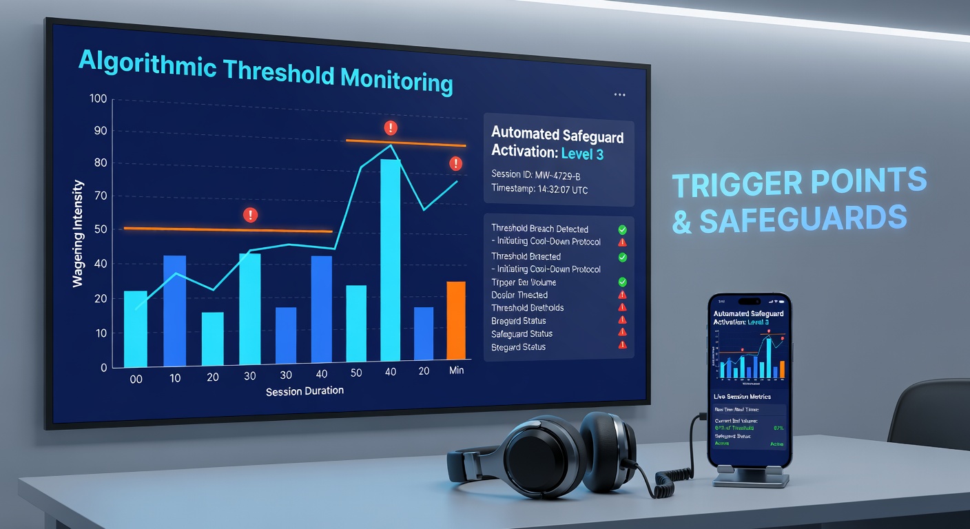 Mobile screen capture illustrating an automated safeguard prompt during a live wagering session