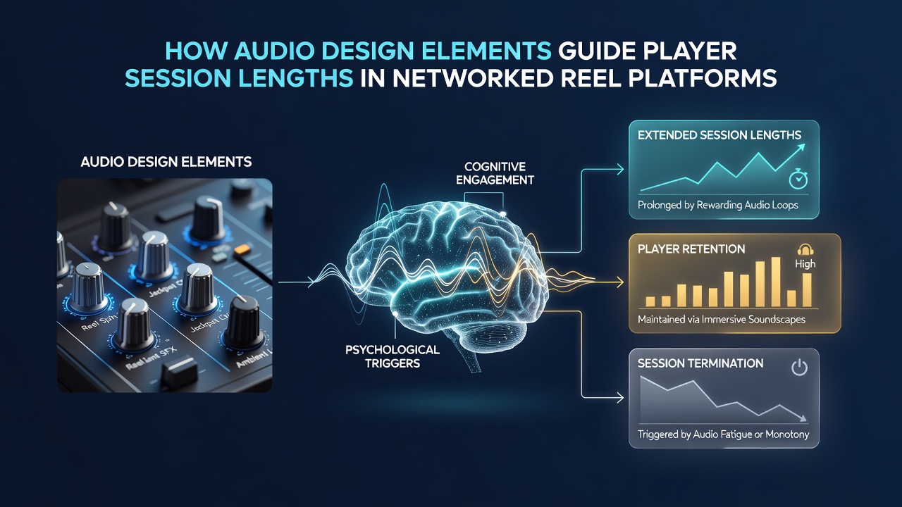 Close-up of reel game audio waveform visualization during a live networked session